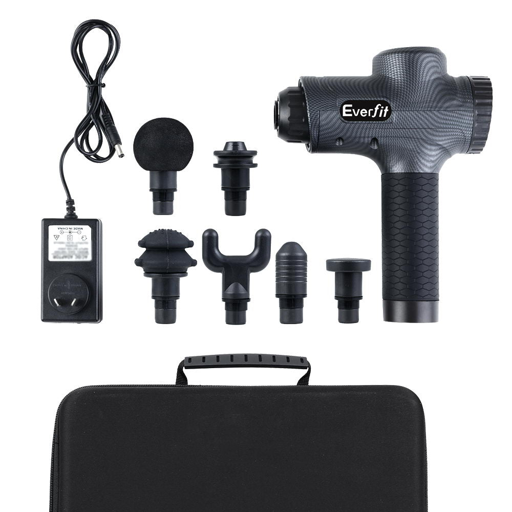 NNEDSZ Massage Gun 6 Heads Vibration Massager Muscle Percussion Tissue Therapy